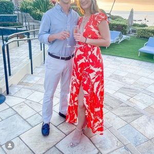 XIX• PALMS wrap maxi dress